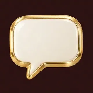 Gold speech bubble — Slota