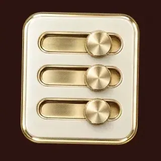 Three-knob control panel — Slota