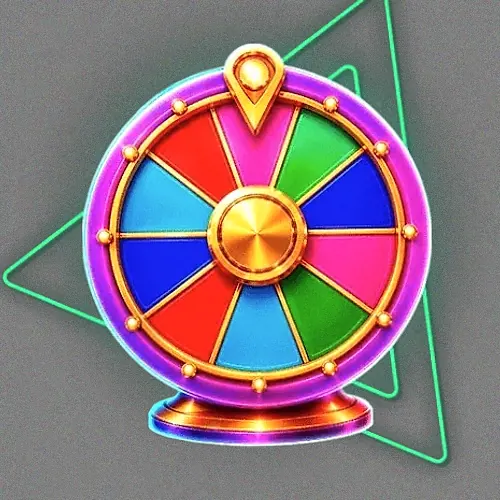 Colourful prize wheel